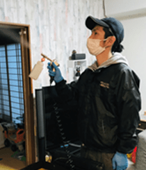 一般家庭の消毒除菌の施工方法